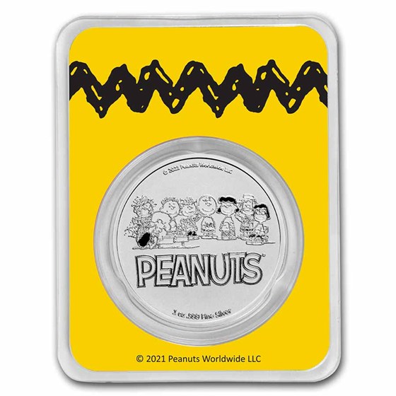 Peanuts® Great Pumpkin 55th Anniversary 1 oz Silver in TEP