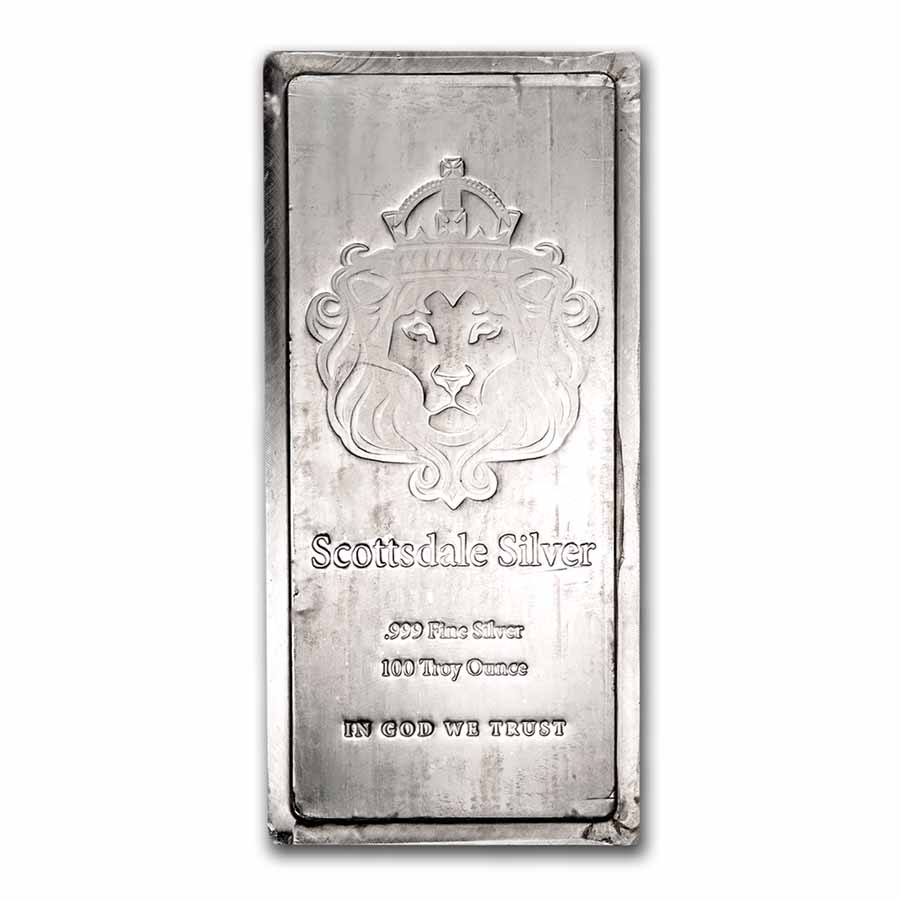 100 oz Silver Bar - Scottsdale Mint Stacker®