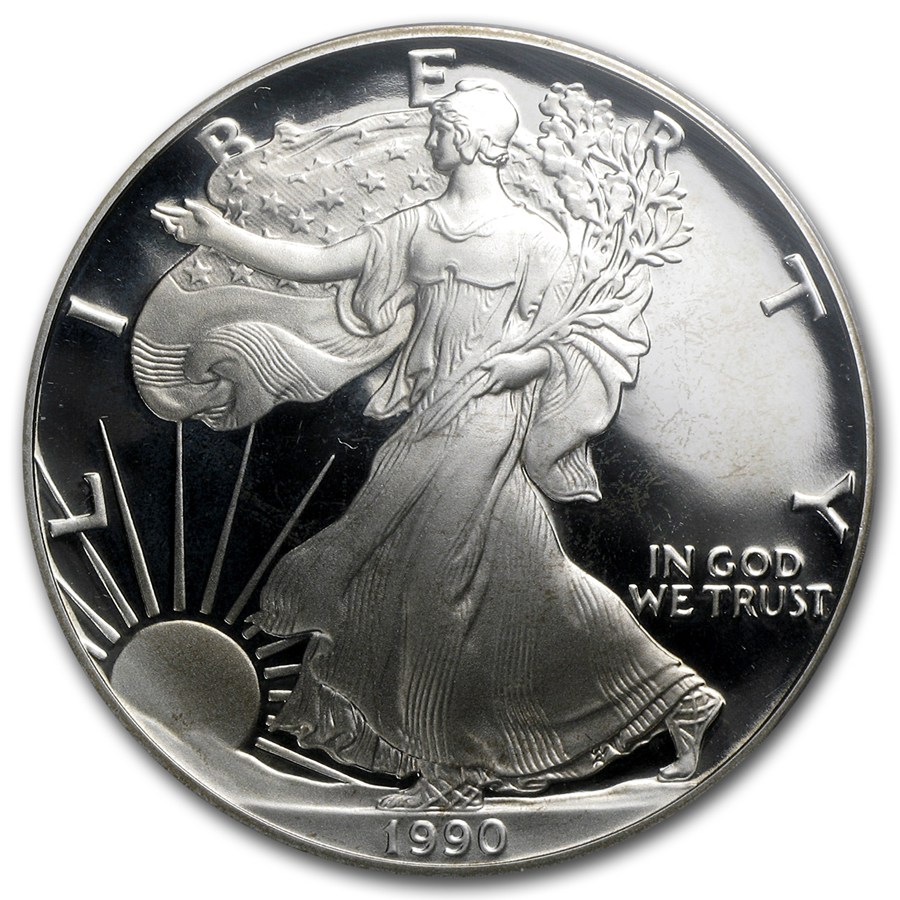 1990-S Proof American Silver Eagle PR-69 PCGS