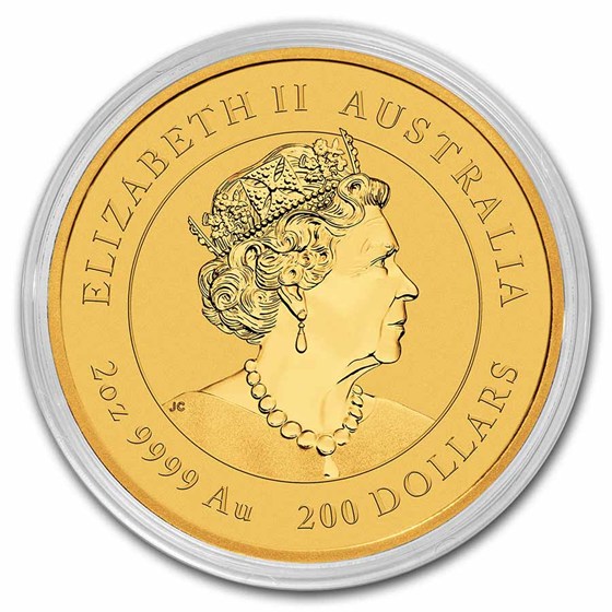 2022 Australia 2 oz Gold Lunar Tiger BU (Series III)
