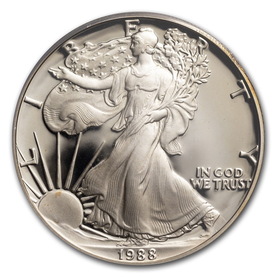1988-S Proof American Silver Eagle PR-69 PCGS