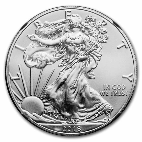 2016 American Silver Eagle MS-70 NGC (Random Label/Core, FDI)
