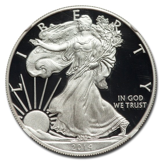 2014-W Proof American Silver Eagle PF-70 NGC (ER, Jones)