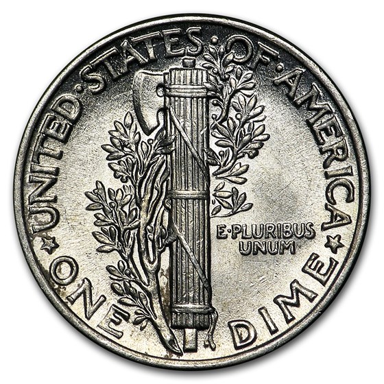 1939 Mercury Dime AU