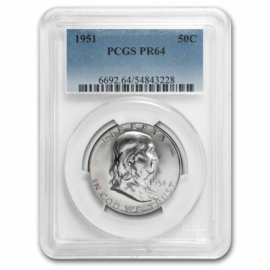 1951 Franklin Half Dollar PR-64 PCGS