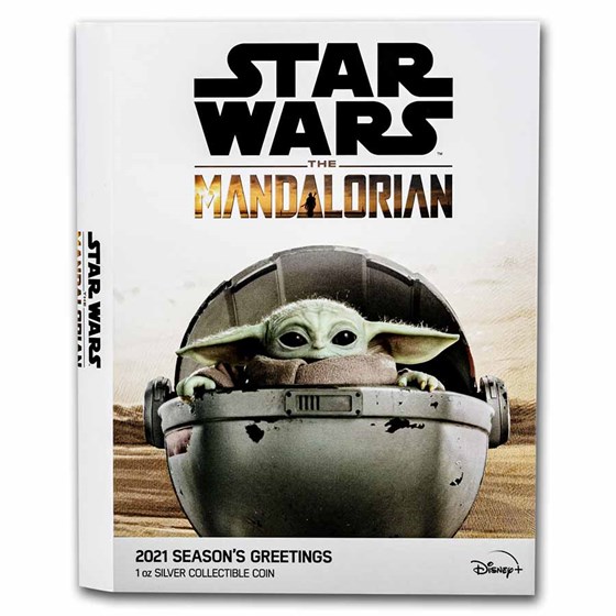 2021 Niue 1 oz Ag $2 Star Wars Season's Greetings Ornament Proof