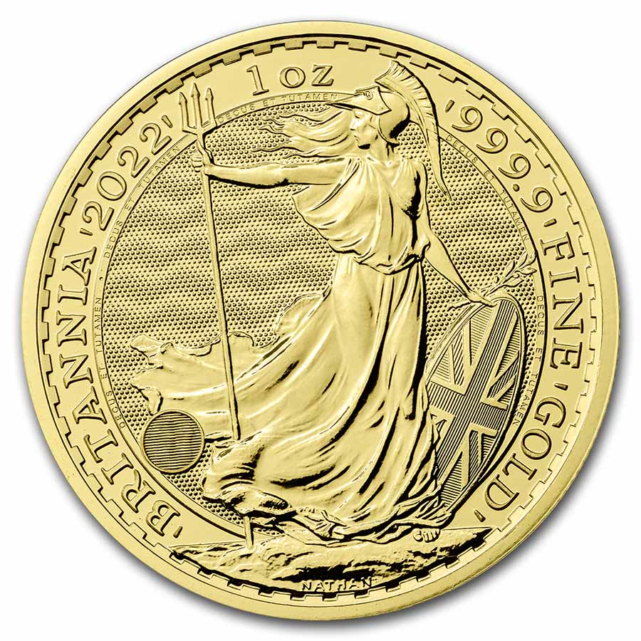 2022 Great Britain 1 oz Gold Britannia BU