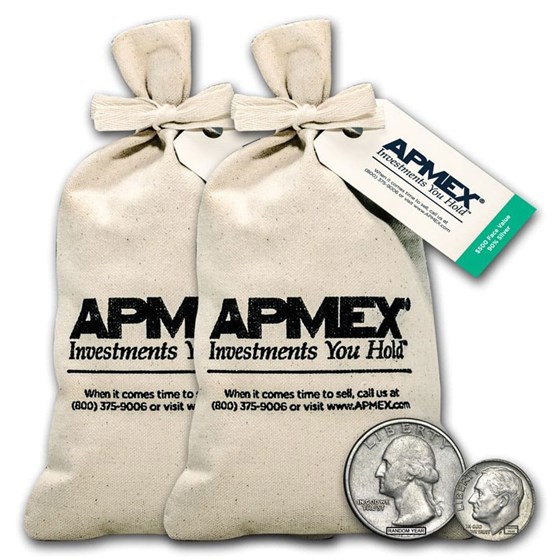 90% Silver Coins - $1,000 Face Value Bag