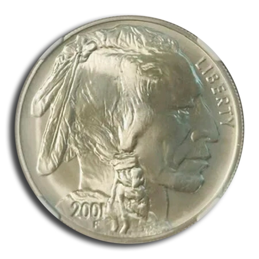 2001-D Buffalo $1 Silver Commem MS-70 NGC