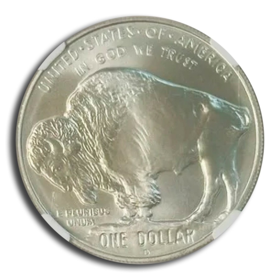 2001-D Buffalo $1 Silver Commem MS-70 NGC