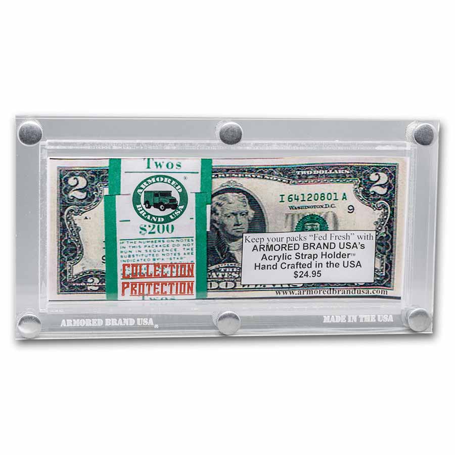 Armored Brand 100 Bill Currency Holder - Measures 3 3/4 x 7 1/4
