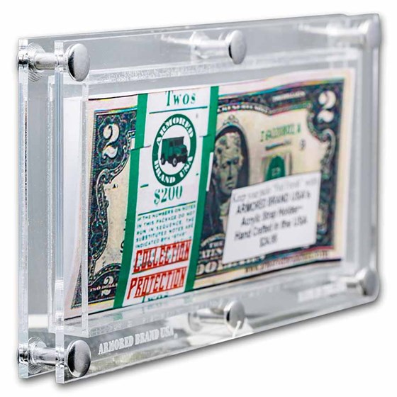 Armored Brand 100 Bill Currency Holder - Measures 3 3/4 x 7 1/4
