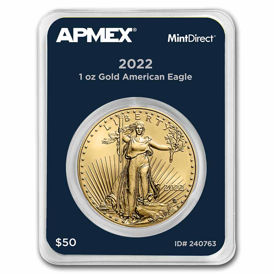 2022 1 oz American Gold Eagle (MintDirect® Single) 2022 1 oz American Gold Eagle (MintDirect® Single)