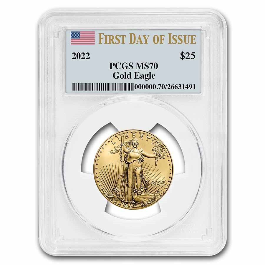 2022 1/2 oz American Gold Eagle MS-70 PCGS (First Day of Issue)