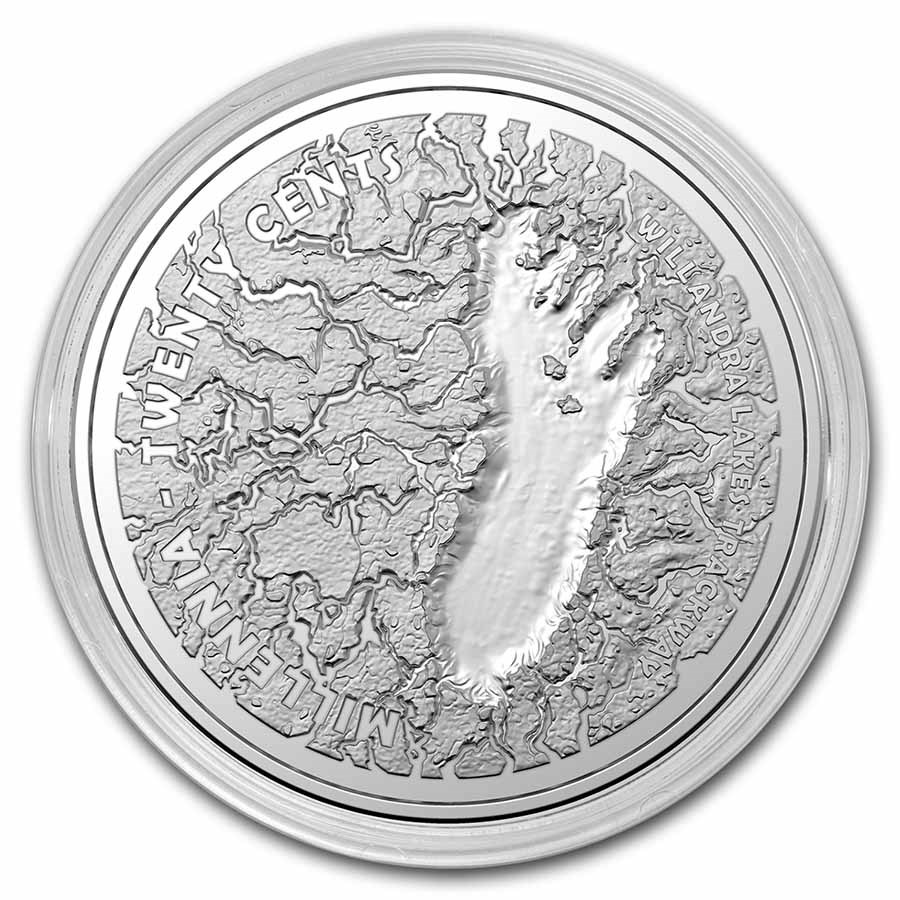 2021 Australia 1/2 oz Silver Mungo Footprint Proof