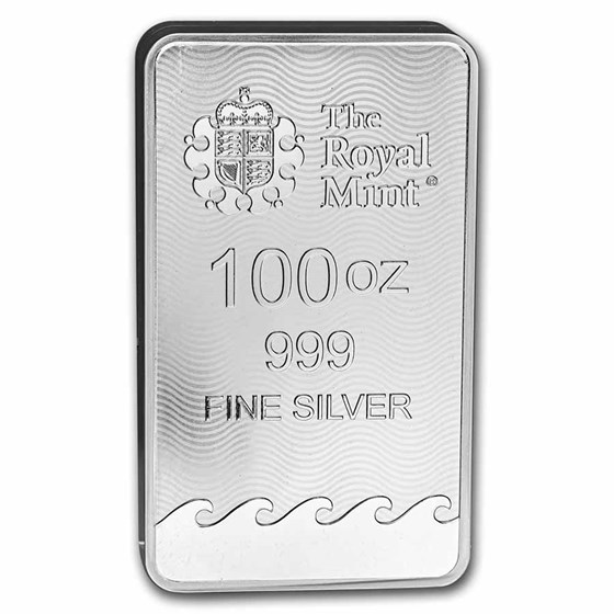 100 oz Silver Bar - The Royal Mint Britannia