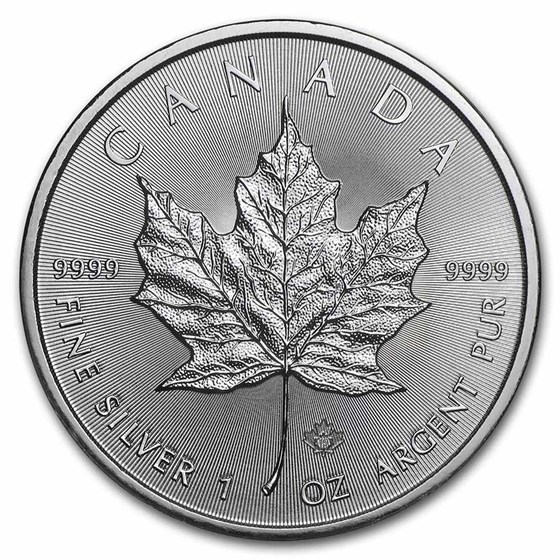 2022 Canada 1 oz Silver Maple Leaf (25-Coin MintDirect® Tube)