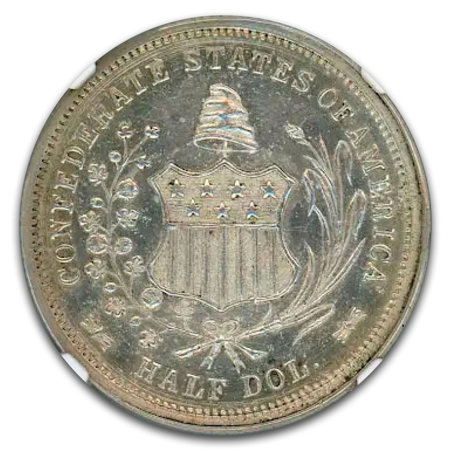 1861 CSA Half Dollar Restrike MS-64 NGC (B-8002)