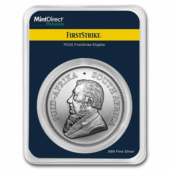 2022 South Africa 1 oz Silver Krugerrand (MD® Premier + PCGS FS)
