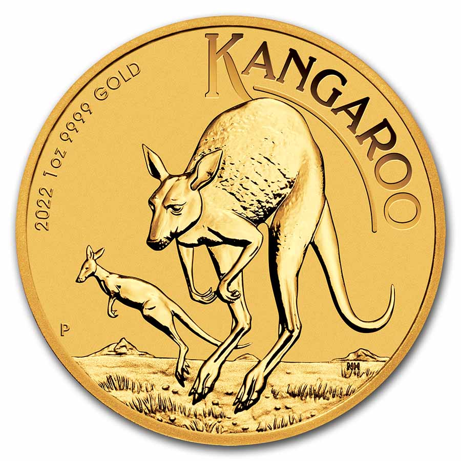2022 Australia 1 oz Gold Kangaroo BU