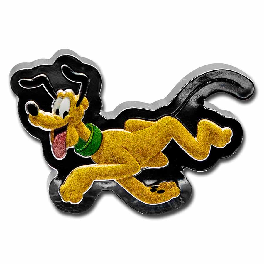 2021 Niue 1 oz Silver Disney: Pluto Shaped Coin