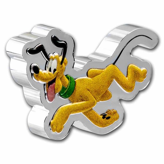 2021 Niue 1 oz Silver Disney: Pluto Shaped Coin