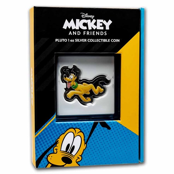 2021 Niue 1 oz Silver Disney: Pluto Shaped Coin