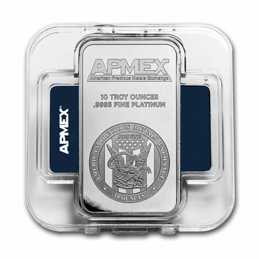 10 oz Platinum Bar - APMEX (In TEP) 10 oz Platinum Bar - APMEX (In TEP)
