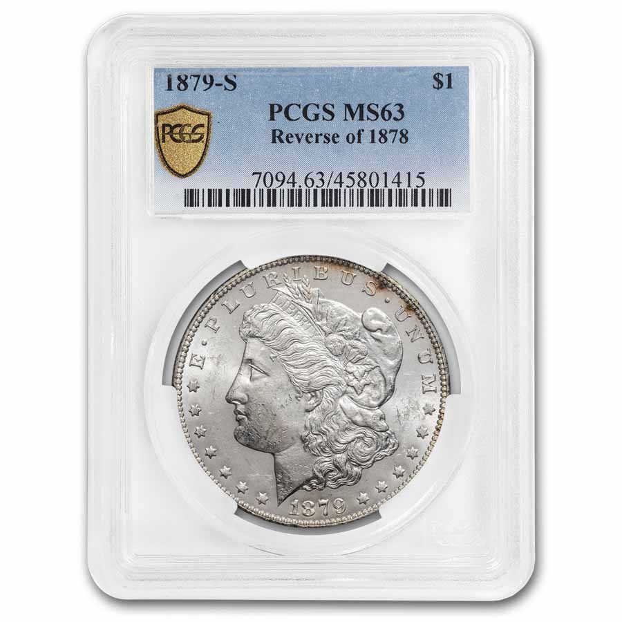 1879-S Morgan Dollar Rev of 78 MS-63 PCGS