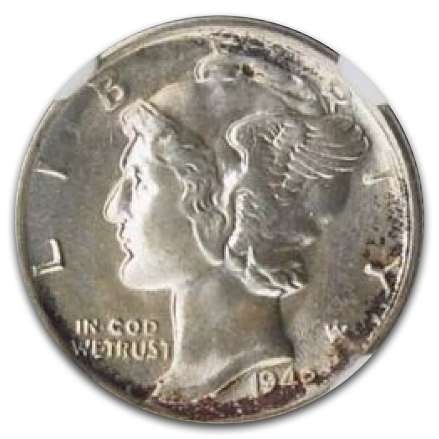 1942-S Mercury Dime MS-68 NGC (FB)