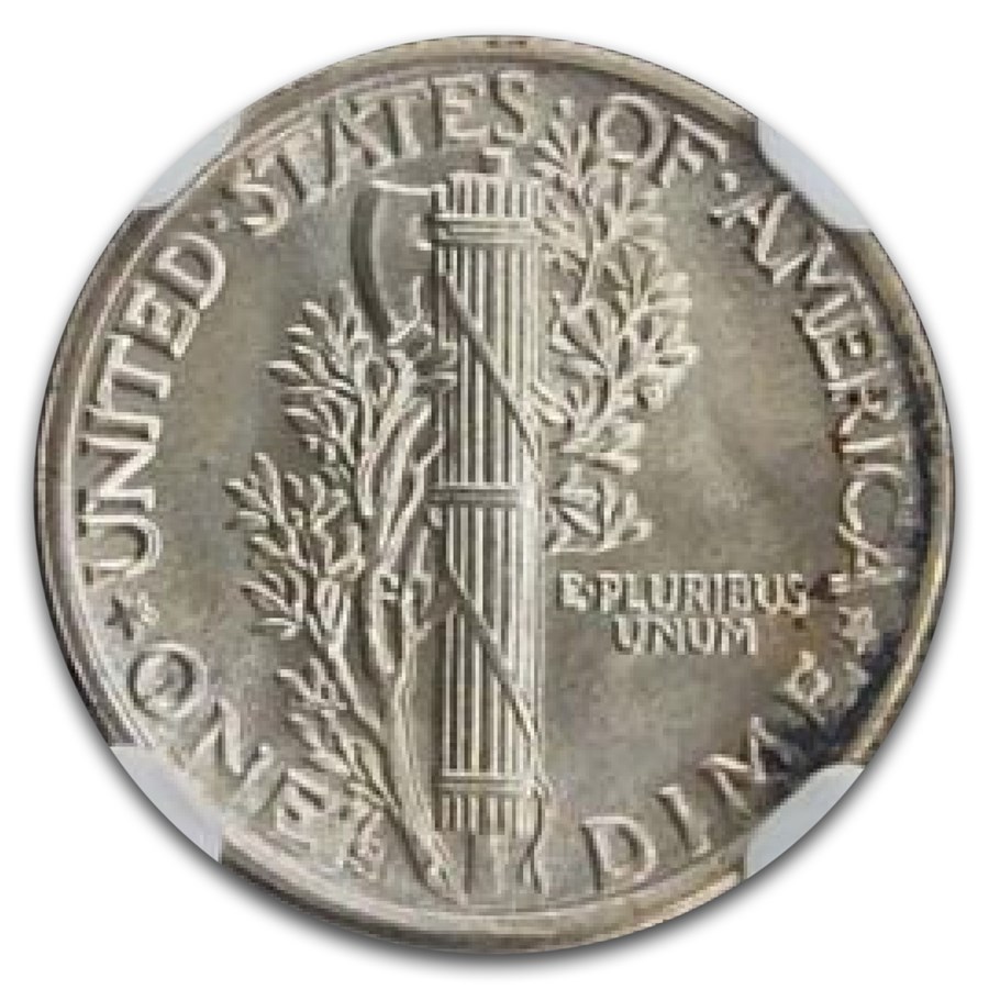 1942-S Mercury Dime MS-68 NGC (FB)