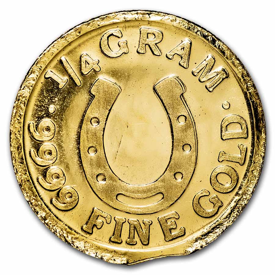 1/4 gram Gold Round: Lucky Horseshoe - MPM