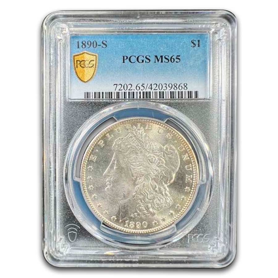 1890-S Morgan Dollar MS-65 PCGS