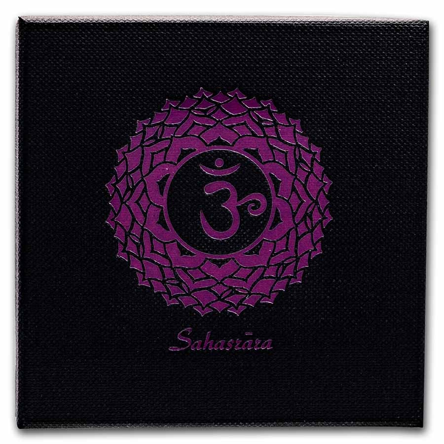 2021 Cameroon 2 oz Silver Antique Chakra; Sahasrara