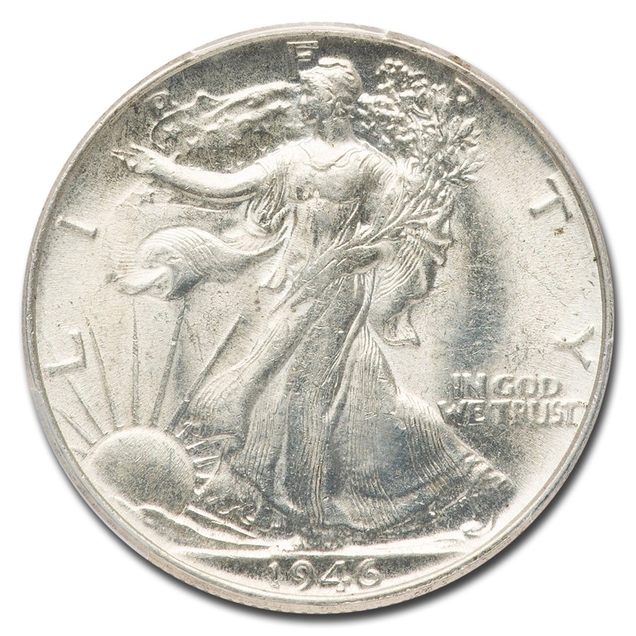 1946 Walking Liberty Half Dollar MS-62 PCGS (Doubled Die Reverse)