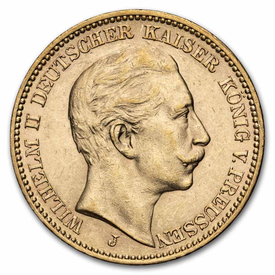 Germany Gold 20 Marks (Random) Avg Circ