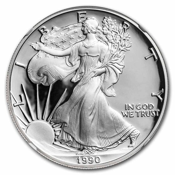 1990-S Proof American Silver Eagle PF-70 NGC