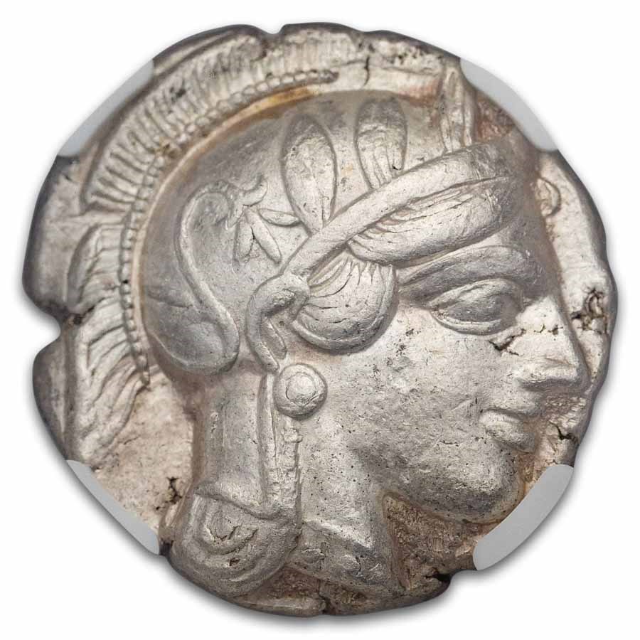 Attica, Athens Silver Tetradrachm Owl (440-404 BC) Ch XF NGC 5/4