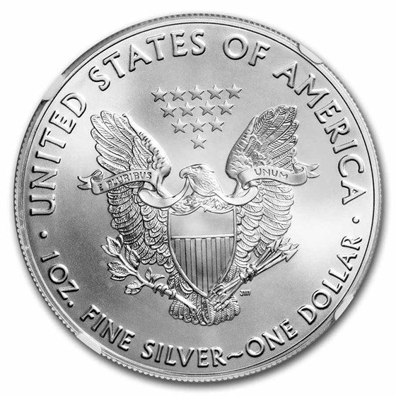 1 oz American Silver Eagle MS-70 NGC (Random Year, FDI)