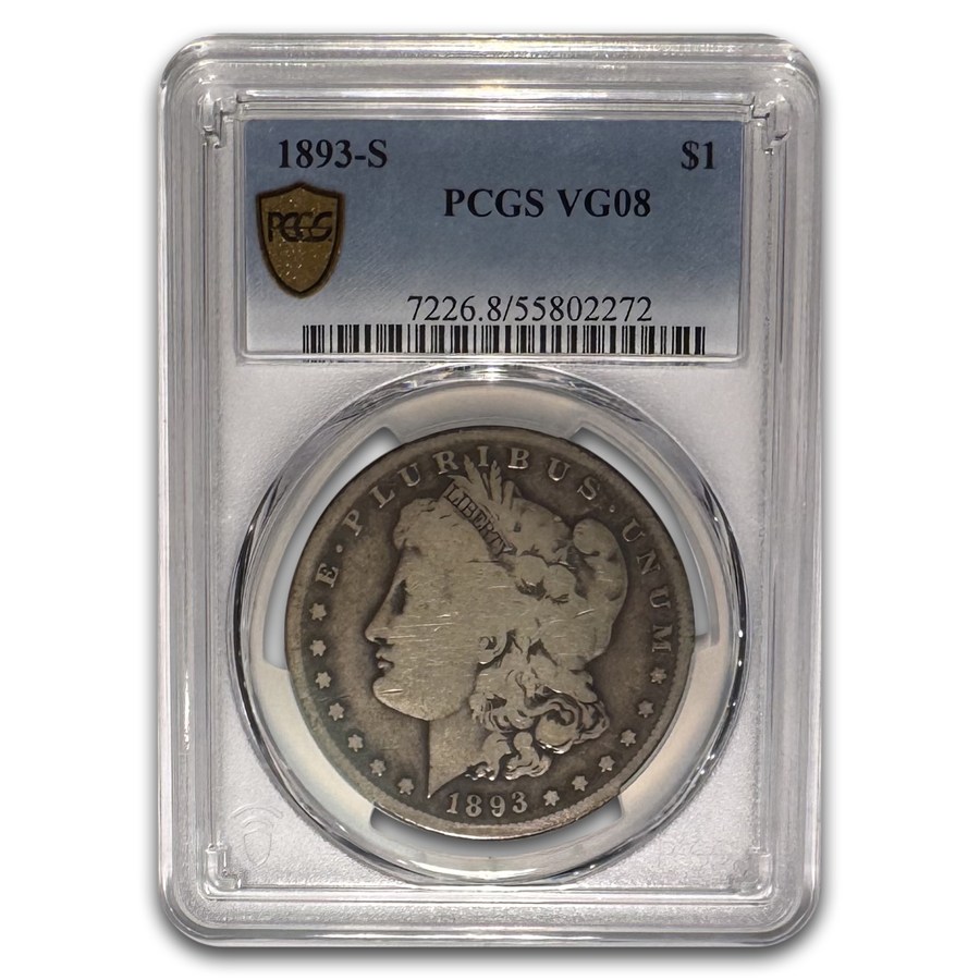 1893-S Morgan Dollar VG-8 PCGS