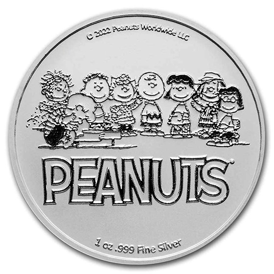 Peanuts® Snoopy &amp; Woodstock Happy Birthday 1 oz Colorized Silver