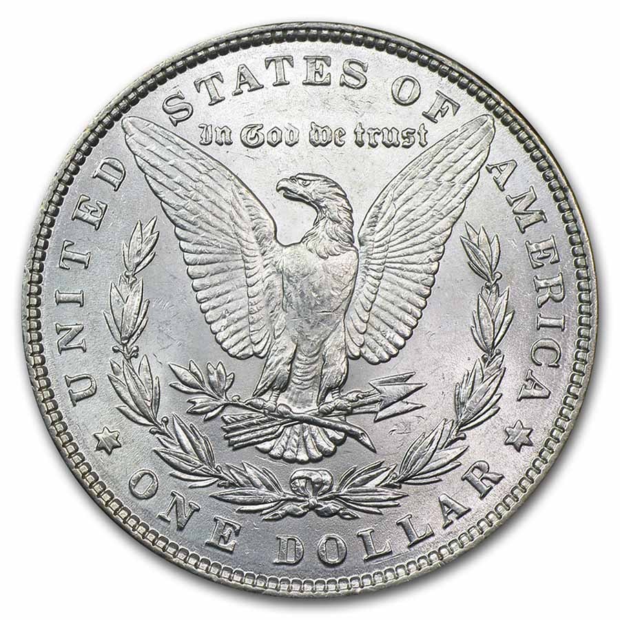 1878-1904 Morgan Silver Dollar Boot & Hat Card BU