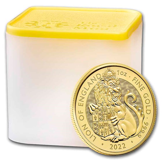 2022 GB 1 oz Gold The Royal Tudor Beasts The Lion of England