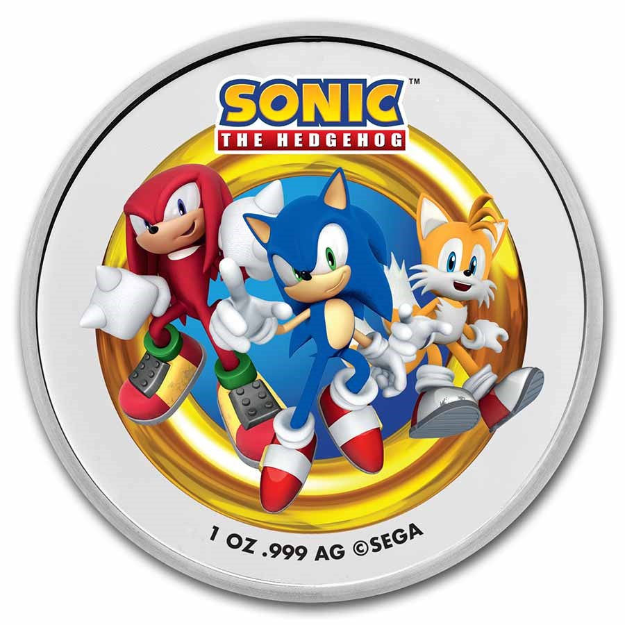 1 oz Silver Round Tails Colorized (with TEP)