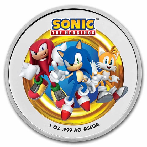 1 oz Silver Round Knuckles Colorized (with TEP)