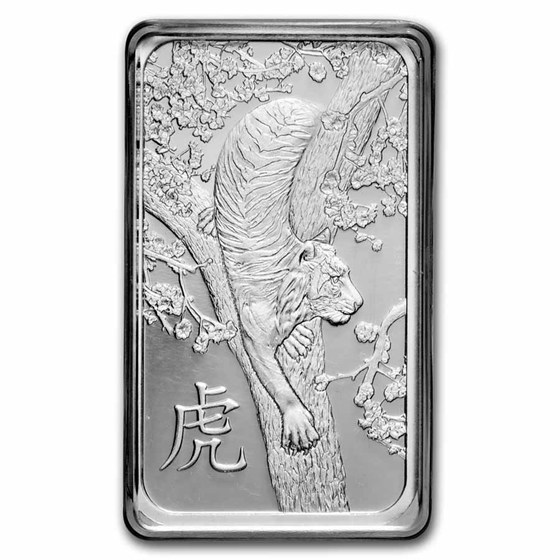 2022 1 oz Platinum Bar - PAMP Suisse (Year of the Tiger)