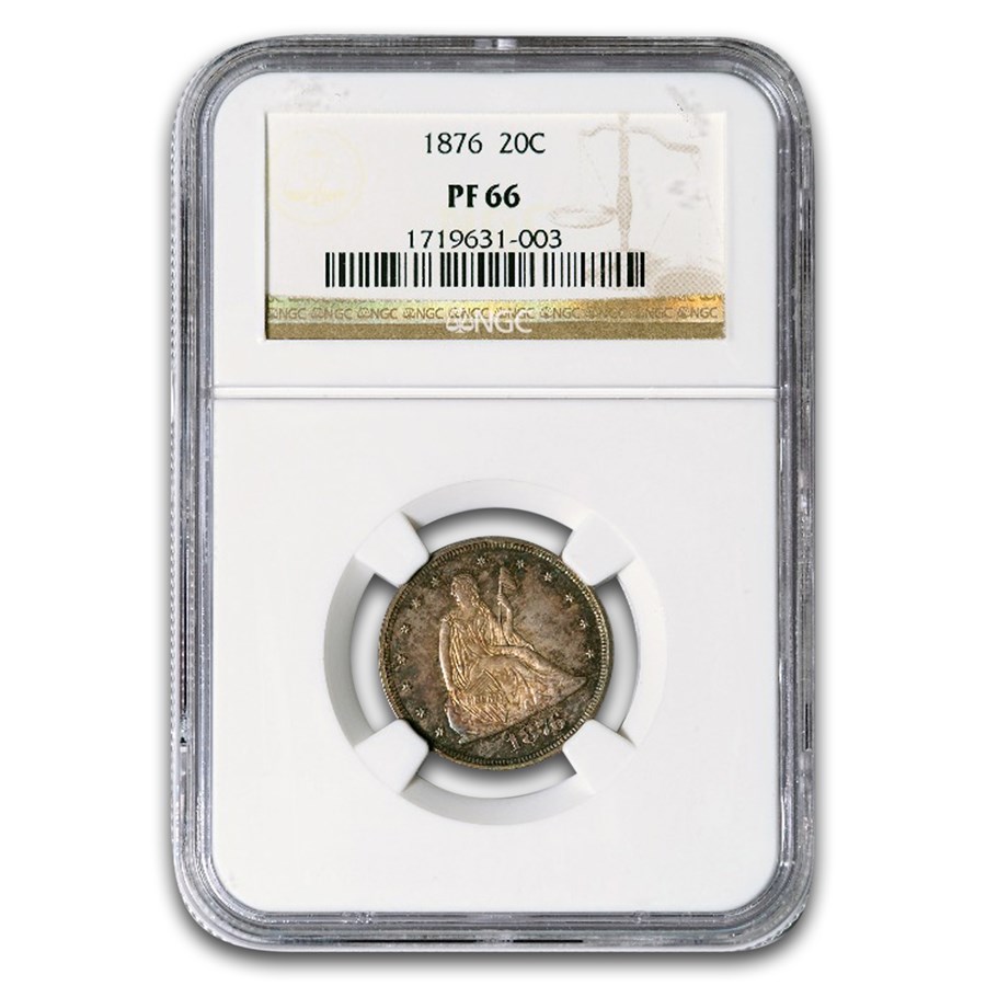 1876 Twenty Cent Piece PF-66 NGC