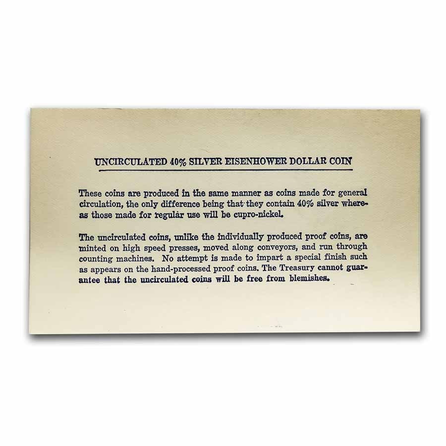1971-S 40% Silver Eisenhower Dollar BU (Blue Mint Envelope)