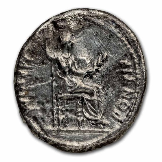 Roman Empire AR Denarius Tiberius (14-37 AD) XF (Tribute Penny)