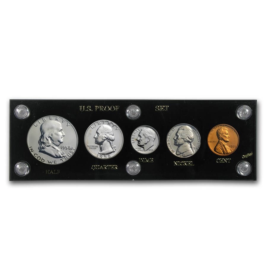 1958 U.S. Proof Set (Hard Plastic Holder) 1958 U.S. Proof Set (Hard Plastic Holder)